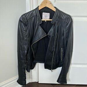 Zara Faux Leather jacket size M